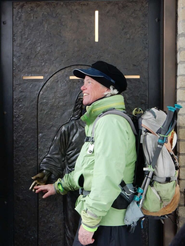 Sieben during her most recent pilgrimage. She has been a dedicated pilgrim for a decade.