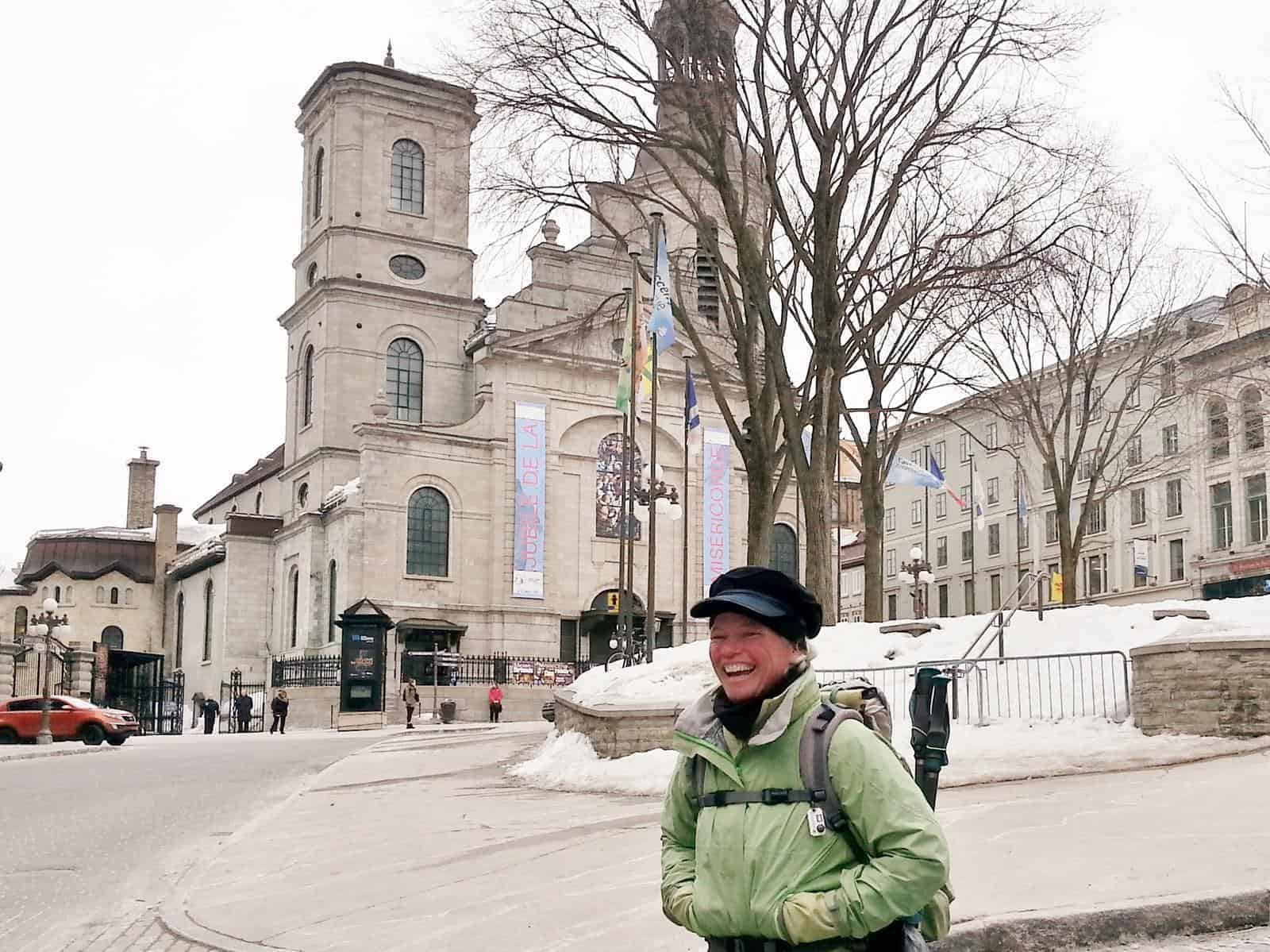 Sieben towards the end of her most recent pilgrimage to Sainte-Anne-de-Beaupre in Quebec.