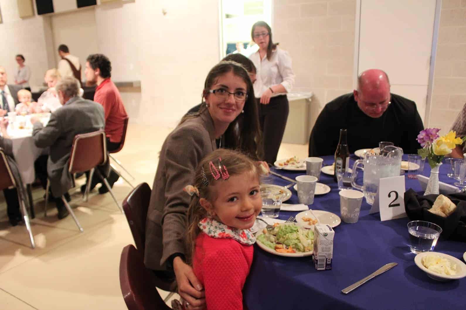Participants of all ages enjoyed the dinner. Photo provided.