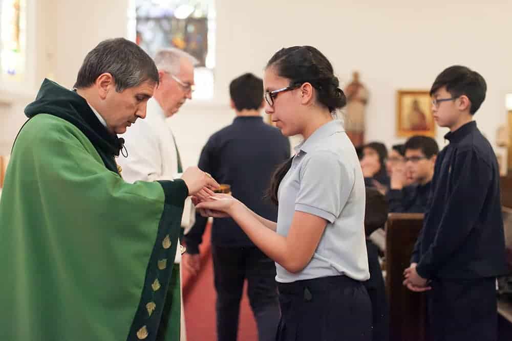 DENVER, CO, FEB. 1, 2017: St. Francis de Sales Catholic School held a Mass Wednesday in honor or Catholic Schools Week. The Mass Celebrant was Bishop Jorge Rodriguez, S.T.D. (Photo by Nicole Withee/Denver Catholic)