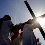 CLERGY, PARISHIONERS PARTICIPATE IN STATIONS OF THE CROSS IN NEW YORK
