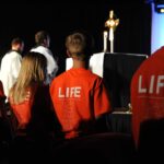 DENVER, CO – JUNE 20, 2015: Annual Steubenville of the Rockies Eucharistic Adoration.  Presider: Fr. James Crisman. Photo by Bernard Grant/Denver Catholic