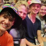 DENVER, CO- JUNE 20 Grayson Feist of Enid, Oklahoma sits with friends before Oscar Rivera Jr.’s performance at the 2015 Steubenville of the Rockies on June 20th at the Crowne Plaza Denver. Photo by Johanna Snow/Denver Catholic